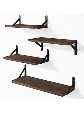 New Floating Shelves for Wall, Different Sizes Walnut Wall Shelves for